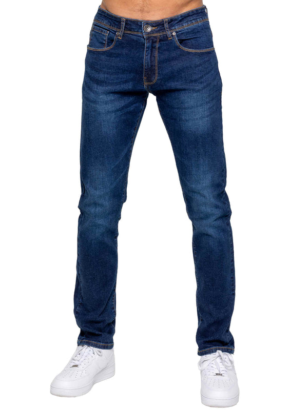 Oliver Slim Fit Stretch Jeans - Dark Blue