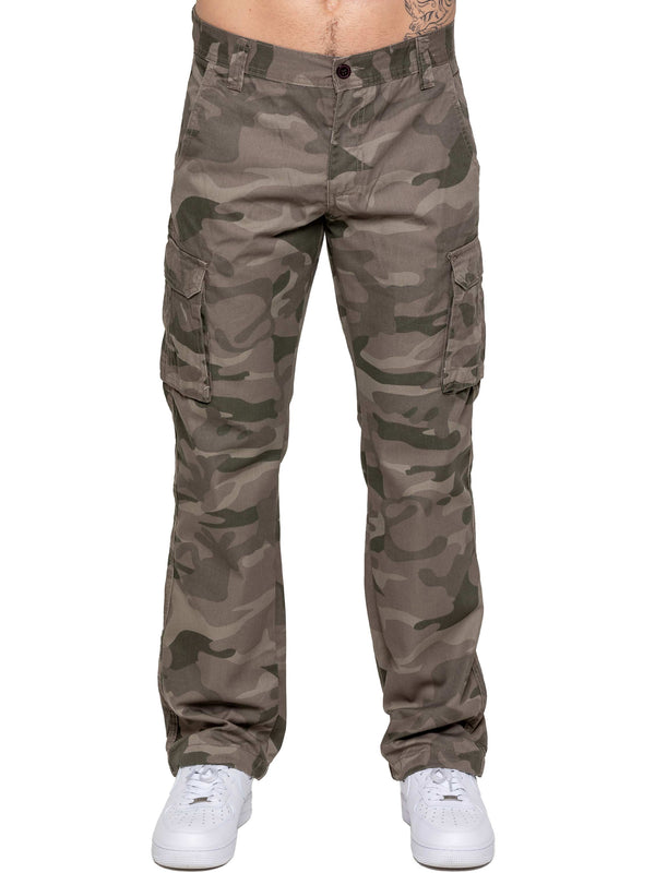 Jacob Camo Cargo Trousers - Khaki