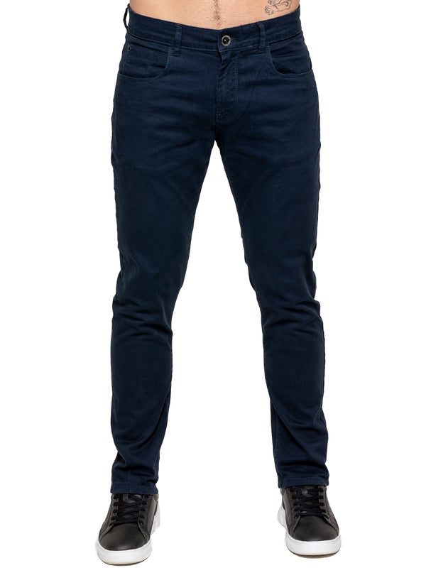 Alexander Slim Fit Stretch Chinos - Navy