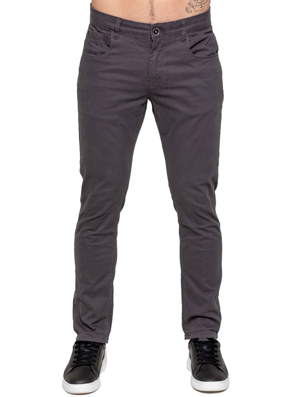 Alexander Slim Fit Stretch Chinos - Grey