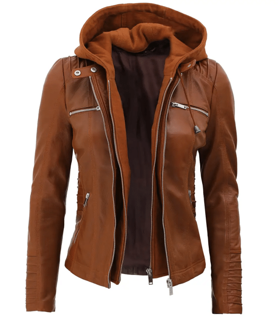 Women’s slim fit leather jacket
