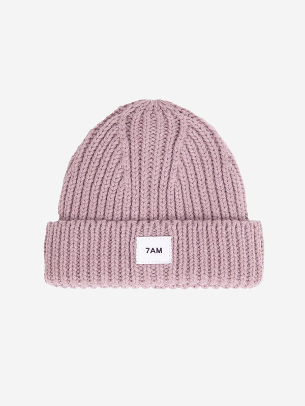 7AM Enfant Baby Girls Chunky Beanie Hat in Pink