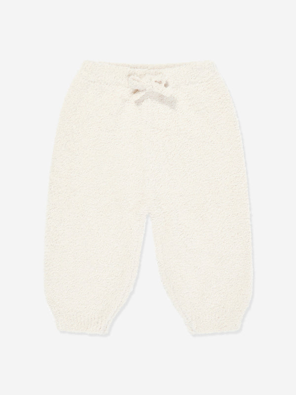 7AM Enfant Baby  Fuzzy Boxy Lounge Pants in Ivory