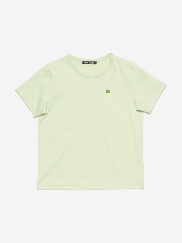 Acne Studios Kids Nash Face T-Shirt in Green