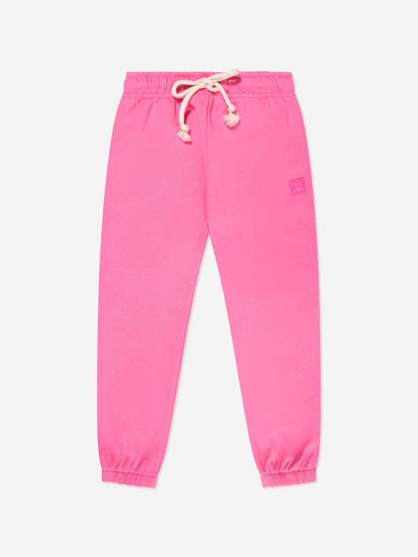 Acne Studios Kids Mini Frack X Face Joggers in Pink