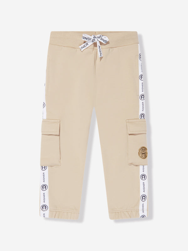 Aigner Baby Boys Cargo Joggers in Beige