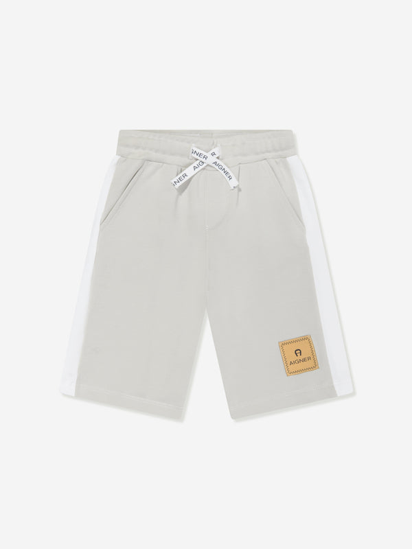 Aigner Baby Boys Logo Bermuda Shorts in Grey