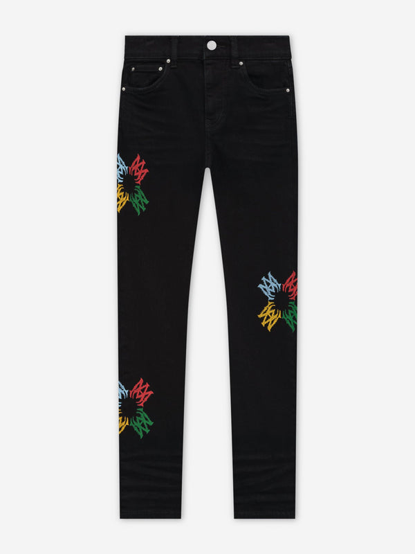 Amiri Kids MA Quad Scribble Jeans in Black