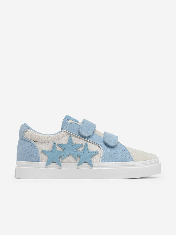 Kids Leather Sunset Skate Low Trainers in Blue