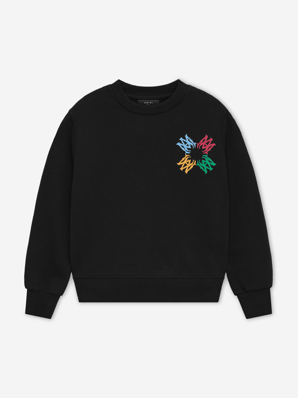 Kids MA Quad Scribble Sweatshirt in Black