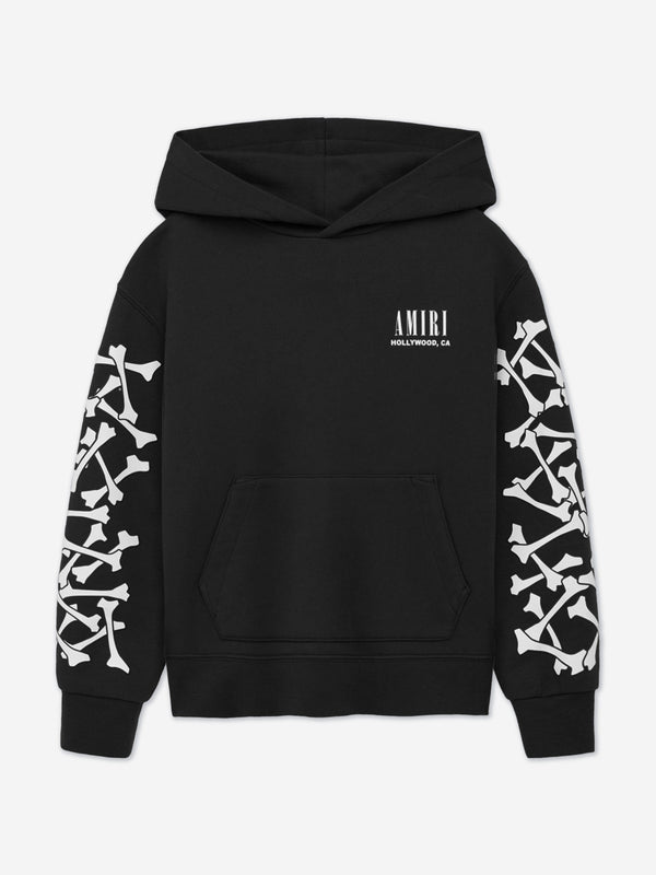 Kids Bones Hoodie in Black