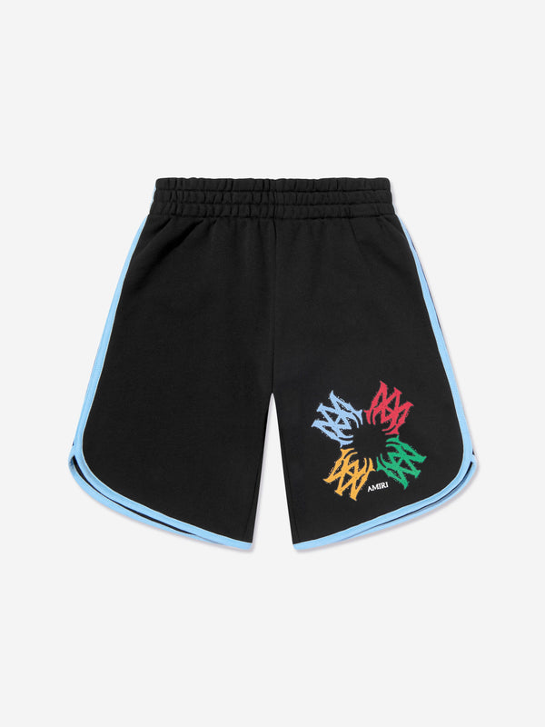 Kids MA Quad Scribble Shorts in Black