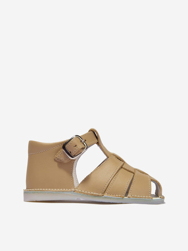 Baby Buckle Strap Sandals in Brown