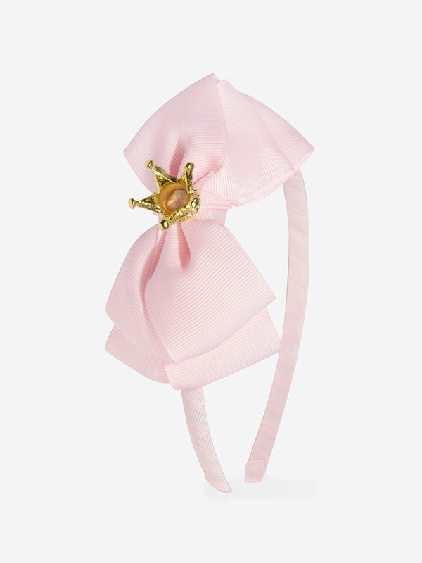 Angels Face Girls Crown Headband in Pink