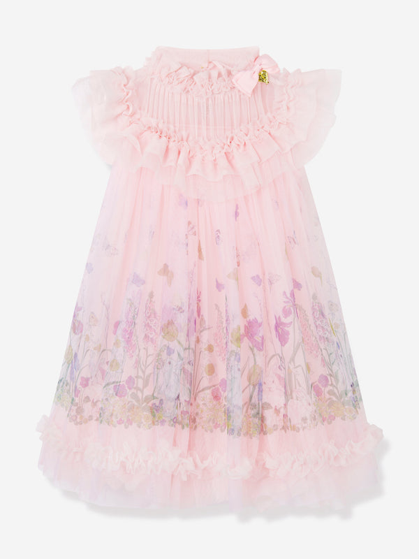 Girls Dominique Bunny Dress in Pink