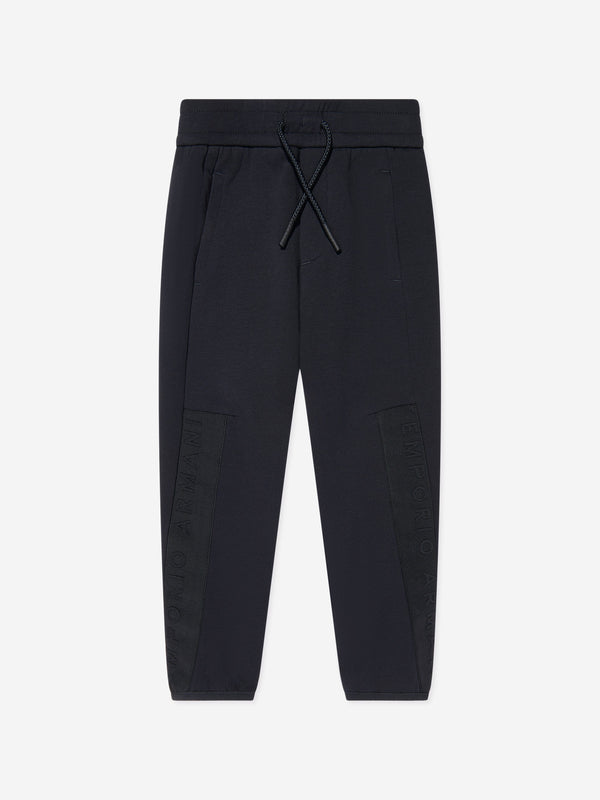 Emporio Armani Boys Logo Joggers in Navy