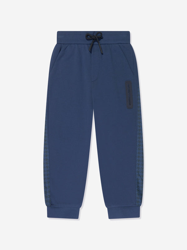 Emporio Armani Boys Logo Joggers in Blue