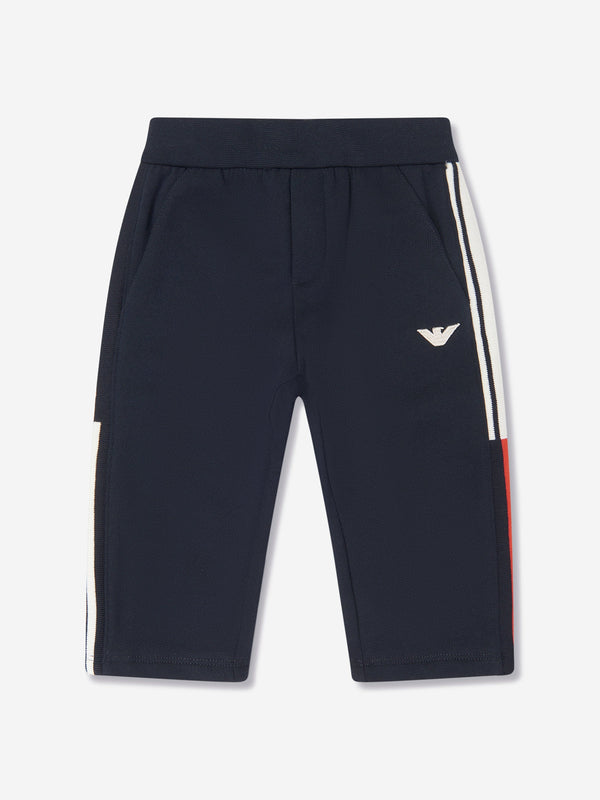 Emporio Armani Baby Boys Logo Jogtgers in Navy