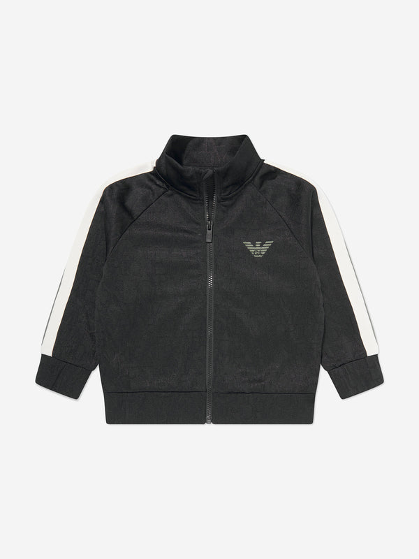 Emporio Armani Boys Logo Track Jacket in Navy