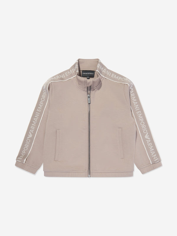 Emporio Armani Boys Track Jacket in Brown