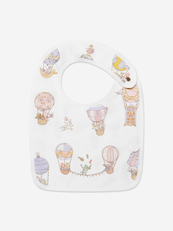 Atelier Choux Baby Pastel Circus Large Bib in White