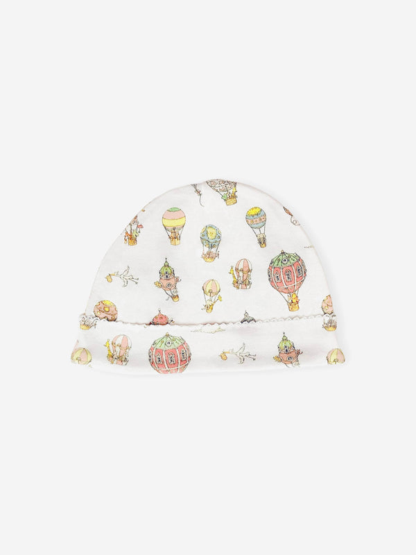 Atelier Choux Baby Hot Air Balloons Hat in White