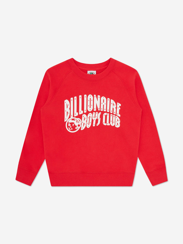 Billionaire Boys Club Kids Arch Logo Sweatshirt in Red