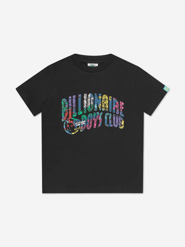 Billionaire Boys Club Kids Robot Arch Logo T-Shirt in Black