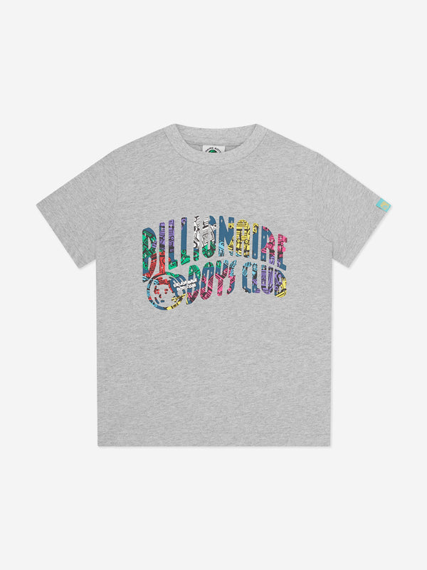 Billionaire Boys Club Kids Robot Arch Logo T-Shirt in Grey