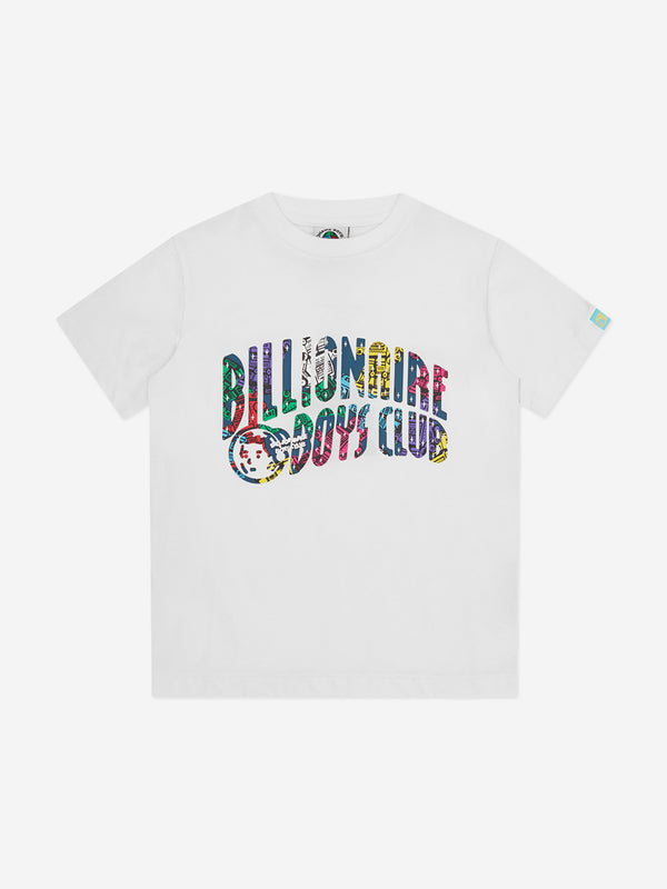 Billionaire Boys Club Kids Robot Arch Logo T-Shirt in White