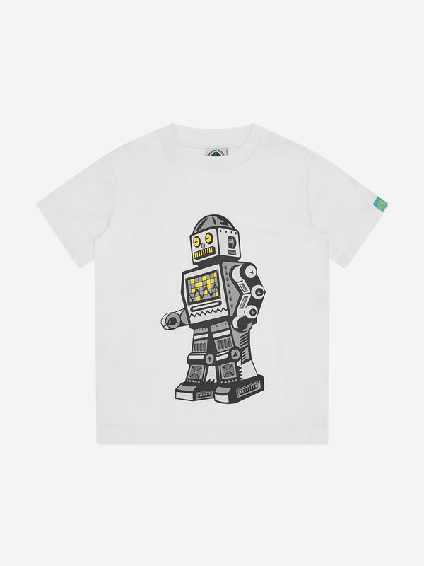 Billionaire Boys Club Kids Walking Robot T-Shirt in White