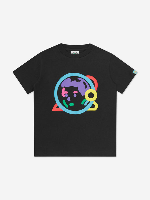 Billionaire Boys Club Kids Puff Print Astro Helmet T-Shirt in Black