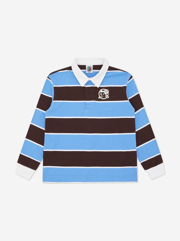 Billionaire Boys Club Boys Striped Rugby Shirt in Blue