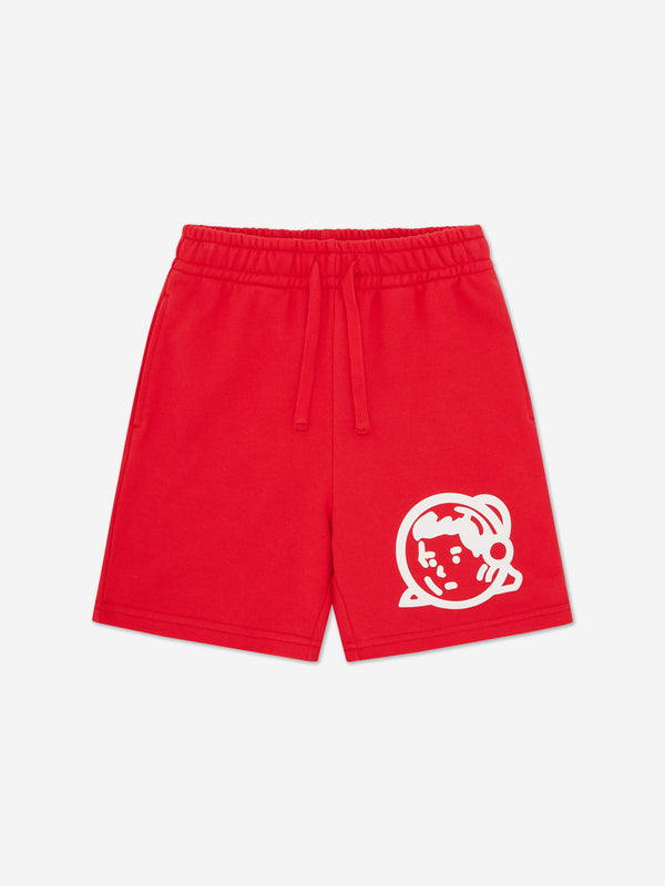 Billionaire Boys Club Kids Astro Helmet Sweat Shorts in Red