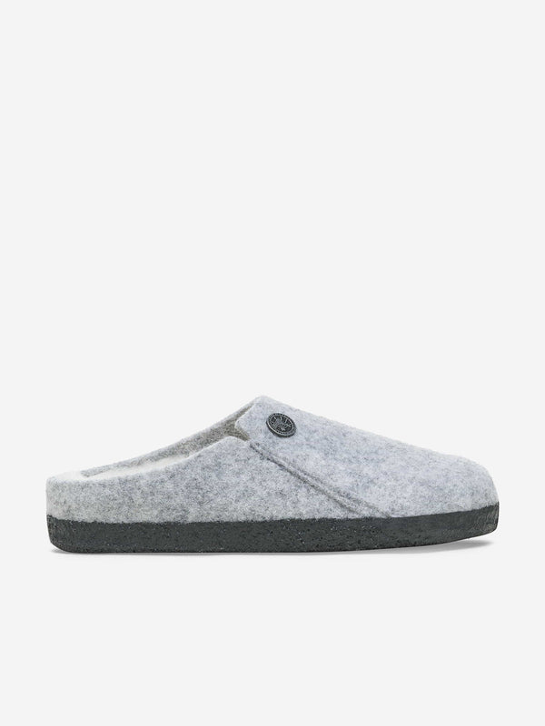 Cozy Grey Shearling Slippers for Boys by BIRKENSTOCK - Zermatt Collection