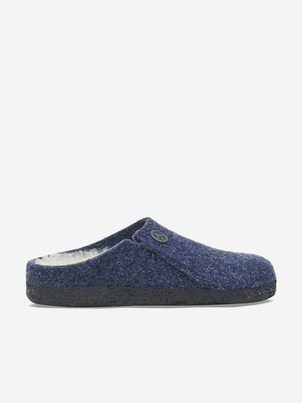 Stylish Navy Shearling Slippers for Boys by BIRKENSTOCK - Zermatt Collection