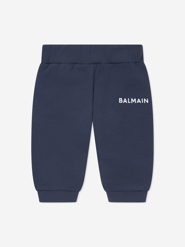 Balmain Baby Logo Joggers in Navy