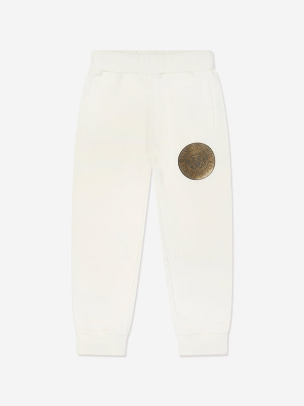 Balmain Kids Logo Joggers in Ivory