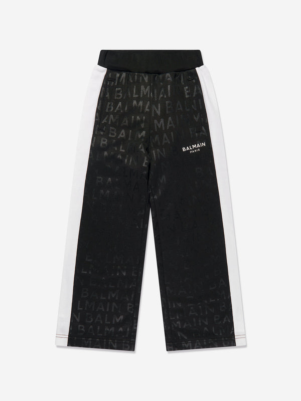 Balmain Boys Logo Joggers in Black