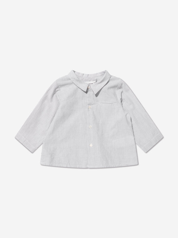 Bonpoint Baby Boys Boubou Shirt in Grey