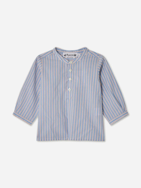 Bonpoint Baby Boys Polisson Shirt in Blue