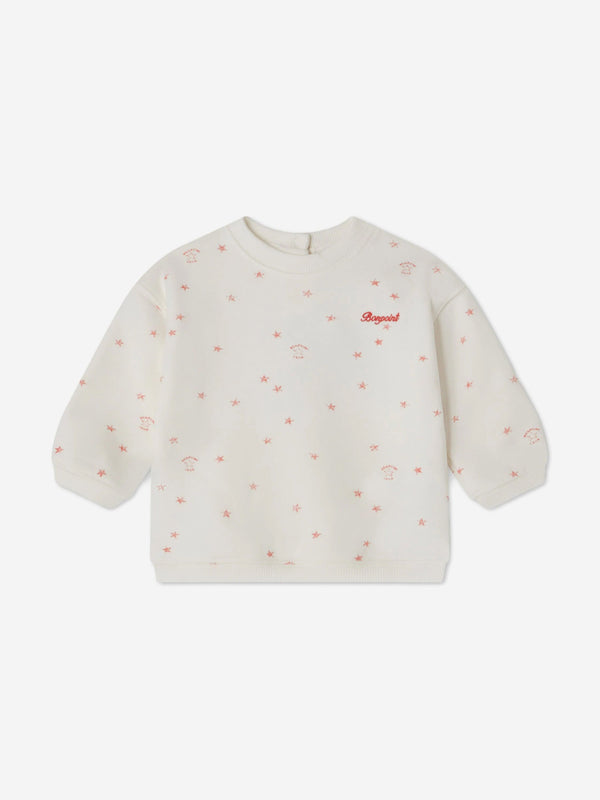 Bonpoint Baby Dady Sweatshirt in Ivory