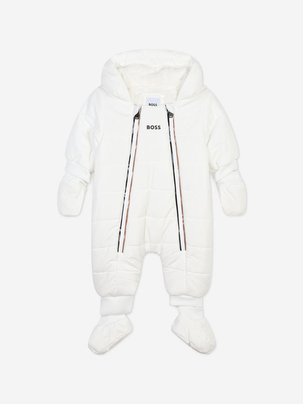 BOSS Baby Padded Snowsuit in Ivory