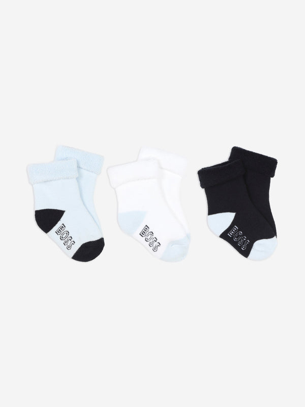 BOSS Baby Boys 3 Pairs Of Socks Set in Navy