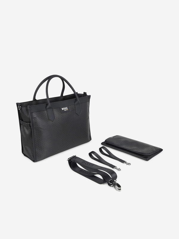 BOSS Baby Monogram Tote Changing Bag in Black (40cm)