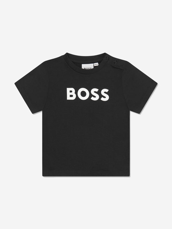 BOSS Baby Boys Logo T-Shirt in Black