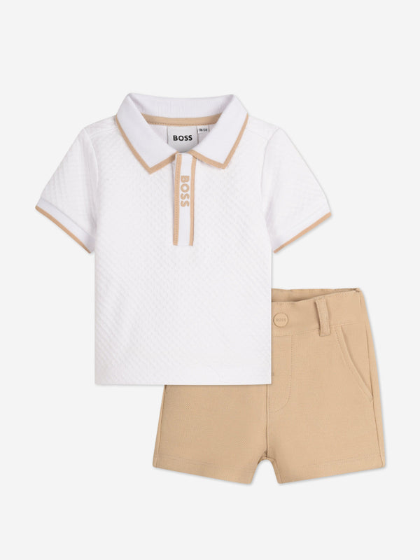 BOSS Baby Boys Short Set in White