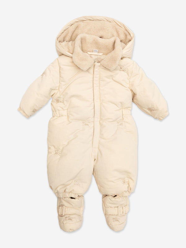 Burberry Baby Ariel Snowsuit in Ivory