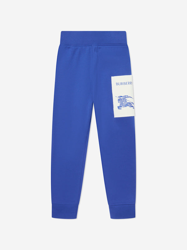 Burberry Boys EKD Label Sidney Joggers in Blue