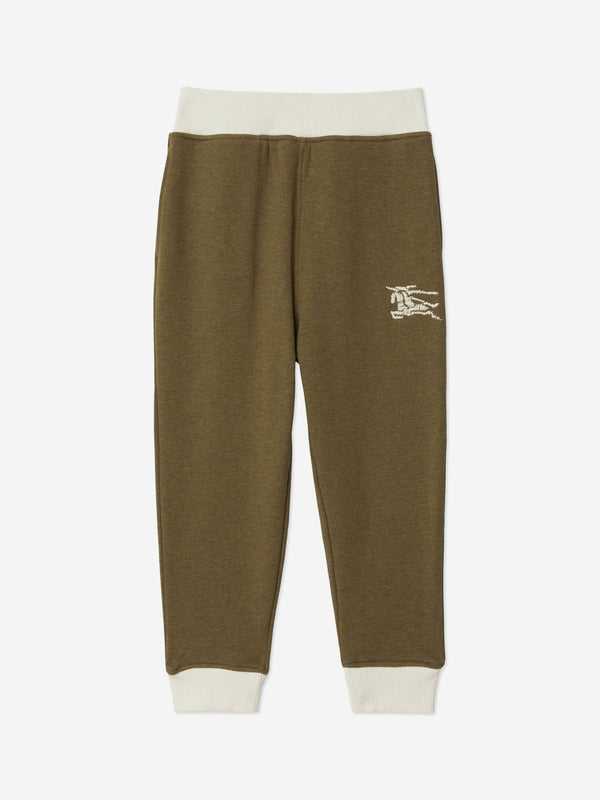 Burberry Boys EKD Logo Sidney Joggers in Green